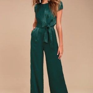 Lulus Chic Forest Green Jumpsuit